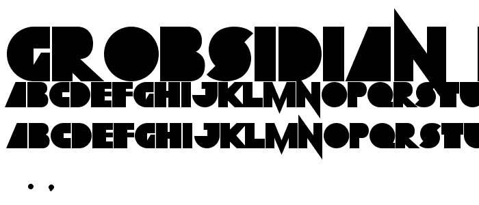 Grobsidian ExtraBlack font
